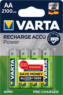 Varta Recharge Accu Power AA 2100 mAh 4'lü Kalem Pil kullananlar yorumlar